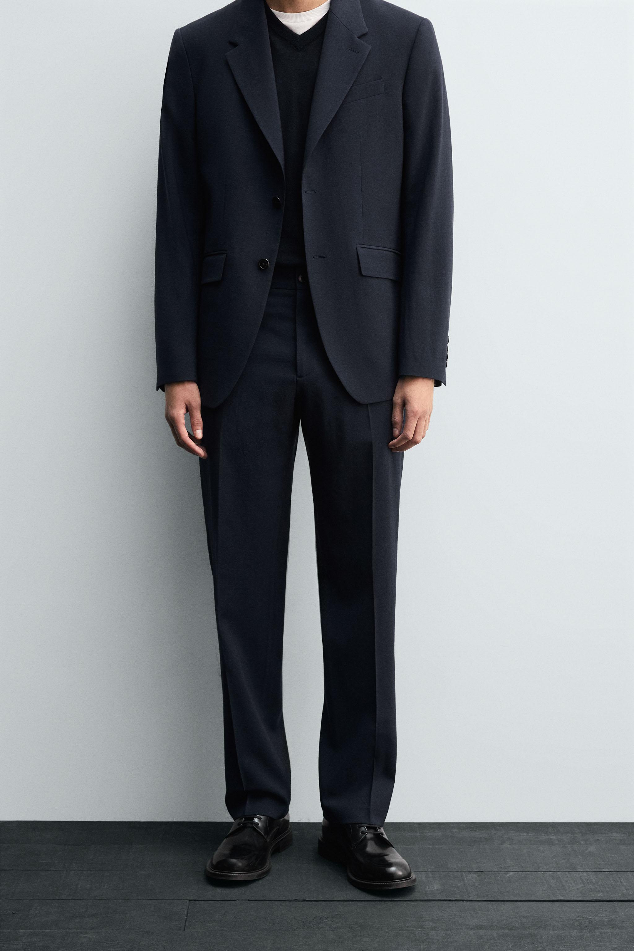 PANTALON DE COSTUME 100 % LAINE